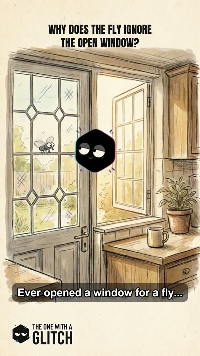 Why does the fly ignore the open window?